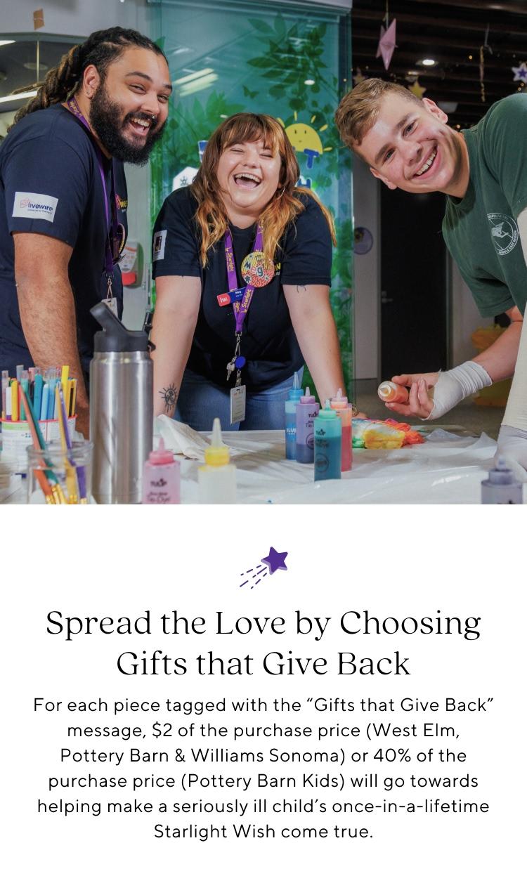 Spread the Love by choosing gifts that give back.